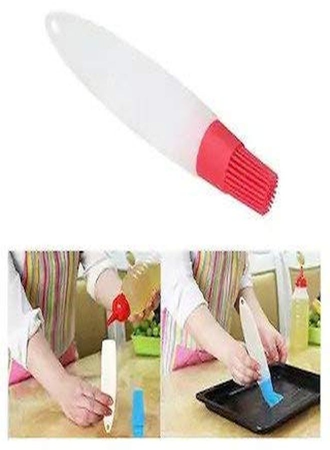 AP & ZP Silicone Cooking Oil Bottle Basting Brush | Dosa Oil Dispenser Spreader for Pan BBQ Baking Grilling Kitchen - Image 4